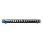 Linksys LGS116P Business 16-Port Gigabit 8x PoE+ 8xGbE Network Switch with QoS