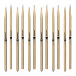 6 x Pairs ProMark Classic Forward 2B Hickory Drumstick, Oval Nylon Tip