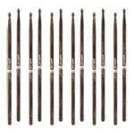6 x Pairs - ProMark Classic Forward 747 FireGrain Hickory Drumstick, Oval Wood Tip