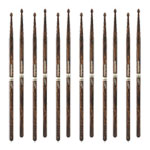 6 x Pairs ProMark Rebound 7A FireGrain Hickory Drumstick, Acorn Wood Tip