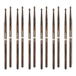6 x Pairs - ProMark Rebound 5B FireGrain Hickory Drumstick, Acorn Wood Tip