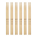 6 x Pairs Meinl - Heavy 5A - American Hickory Drumsticks - SB108