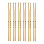 6 x Pairs - Meinl Standard Long 5B American Hickory Drumsticks - SB104