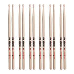 6 x Pairs Vic Firth American Classic 2B Drumsticks