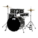 PDP Center Stage 20" 5 Pc Drum Kit w/ Hardware and Cymbals - Iridescent Black Sparkle