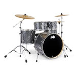 PDP Mainstage 5 Pc Drum Kit Complete w/ Hardware Pack and Paiste Cymbals - Twisted Graphite