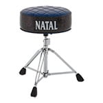 Natal Drum Throne Blue Round Seat With Black Sides