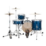 Ludwig Breakbeats 4-piece Shell Pack with Snare Drum - Deep Blue Sparkle