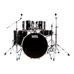 Natal Arcadia Poplar 5 Pc 22" Drum Kit with Hardware - Black Sparkle