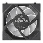 Lian Li Uni Fan SL-INF LCD Flex 120mm Black Reverse Blade ARGB PWM Triple Fan Pack
