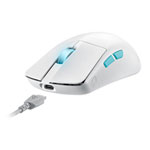 Refurbished ASUS ROG Harpe Ace Aim Lab Edition Optical Wireless Gaming Mouse White