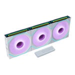 Lian Li Uni Fan SL-INF Flex 120mm White Reverse Blade ARGB PWM Triple Fan Pack