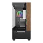 Cooler Master Elite 690 Wood Black Mid Tower Tempered Glass PC Case