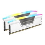 CORSAIR Vengeance RGB White 16GB 5200MHz DDR5 Memory Kit
