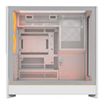 Refurbished Montech HS01 PRO White Reversible Mid Tower PC Case inc 5x ARGB Fans