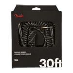 Fender Deluxe Coil Cable, 30', Black Tweed