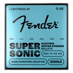 Fender SuperSonic™ Bullets® 3250LR Guitar Strings, Nickel-Plated Steel, Bullet End, Gauges .009-.046