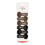Fender Cable Ties, 7", Black and Brown - 6 Pack