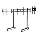 Next Level Racing Round Tube Freestanding Triple Monitor Stand