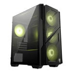 MSI MAG FORGE M110R AIRFLOW Black Tempered Glass MicroATX Tower PC Case