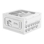 MSI MAG A1000GL PCIE5 WHITE 1000W Fully Modular 80+ Gold ATX 3.1 Black Power Supply