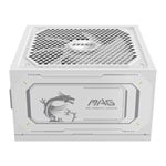 MSI MAG A1000GL PCIE5 WHITE 1000W Fully Modular 80+ Gold ATX 3.1 Black Power Supply