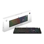 MSI FORGE GK320 Wired Black Red Switch UK RGB Mechanical Gaming Keyboard