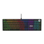 MSI FORGE GK320 Wired Black Red Switch UK RGB Mechanical Gaming Keyboard