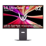 LG UltraGear GX8 32GX870B-B 32” 4K 240Hz / 1080p 480Hz Dual Mode FreeSync Premium Pro OLED Monitor