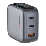 Verbatim Mini GaN Charger 65W 3-Port PD3.2 / QC3 Travel Wall Charger