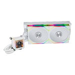 Lian Li Galahad II LCD 280 White with UNI FAN TL 140 Wireless ARGB Fans