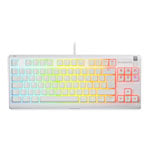 Steelseries Apex 3 Wired White Whisper-Quiet Switch UK Tenkeyless RGB Mechanical Gaming Keyboard