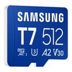 Samsung T7 512GB A2 V30 microSDXC UHS-I SD Card