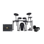 Roland VQD106 V-Drums Quiet Design Electronic Pads Kit and V31 Drum Module Bundle