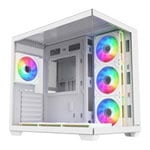 FSP M341 White RGB Mid Tower Tempered Glass PC Case