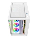 FSP M341 White RGB Mid Tower Tempered Glass PC Case