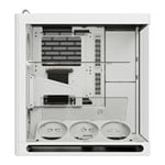 HAVN HS 360 VGPU White Dual Chamber Mid Tower Tempered Glass PC Case