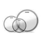 Evans EC2S Clear Fusion Tompack 10 inch, 12 inch, 14 inch