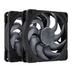 Noctua NF-A12x25 G2 PWM Sx2 PP chromax.black 120mm Black PWM Dual Fan Pack