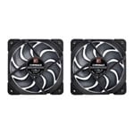 Noctua NF-A12x25 G2 PWM Sx2 PP chromax.black 120mm Black PWM Dual Fan Pack