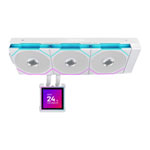 Refurbished Lian Li Hydroshift II LCD-S 360TL White All-in-One CPU Cooler with LCD and UNI FAN TL