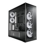 Arctic Xtender Clear Glass Black ARGB Mid Tower Tempered Glass PC Case