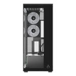 Arctic Xtender Clear Glass Black ARGB Mid Tower Tempered Glass PC Case
