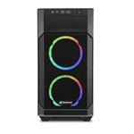 Open Box Sharkoon V1000 RGB Black MicroATX Tower Chassis