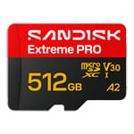 SanDisk Extreme PRO 512GB A2 V30 microSDXC UHS-I SD Card