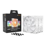 be quiet! Light Wings LX 140mm White Reverse Blade ARGB PWM Triple Fan Pack