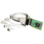 Brainboxes Universal PCI 4 port Low profile (4x9 way) (UC-260) Brainboxes Universal PCI 4 port Low profile (4x9 way) (UC-260)