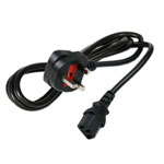 Xclio C13 to UK Mains Kettle Lead 10m Power Cord/Cable - Black