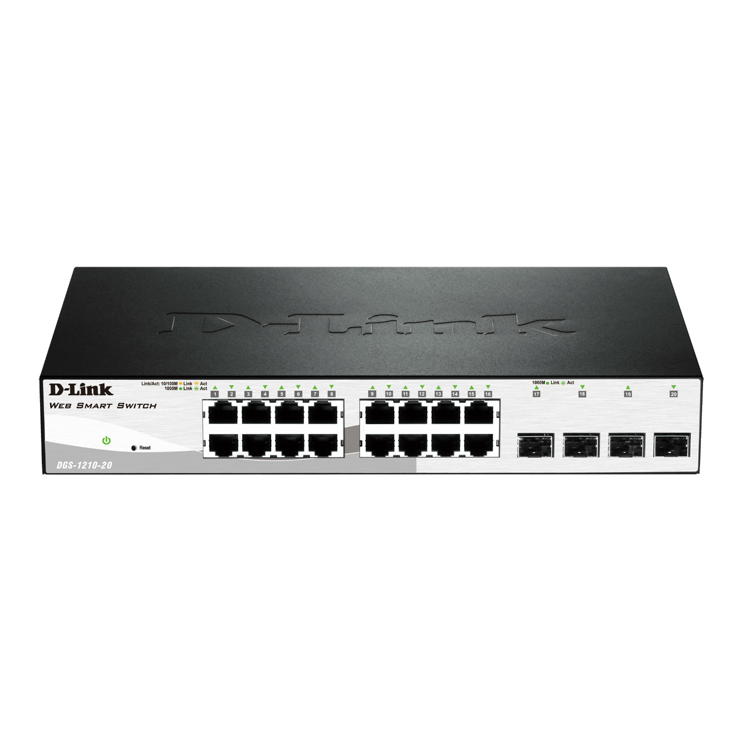 DLink Gigabit 16 Port Smart Switch with 4 Combo SFP Ports DGS121016