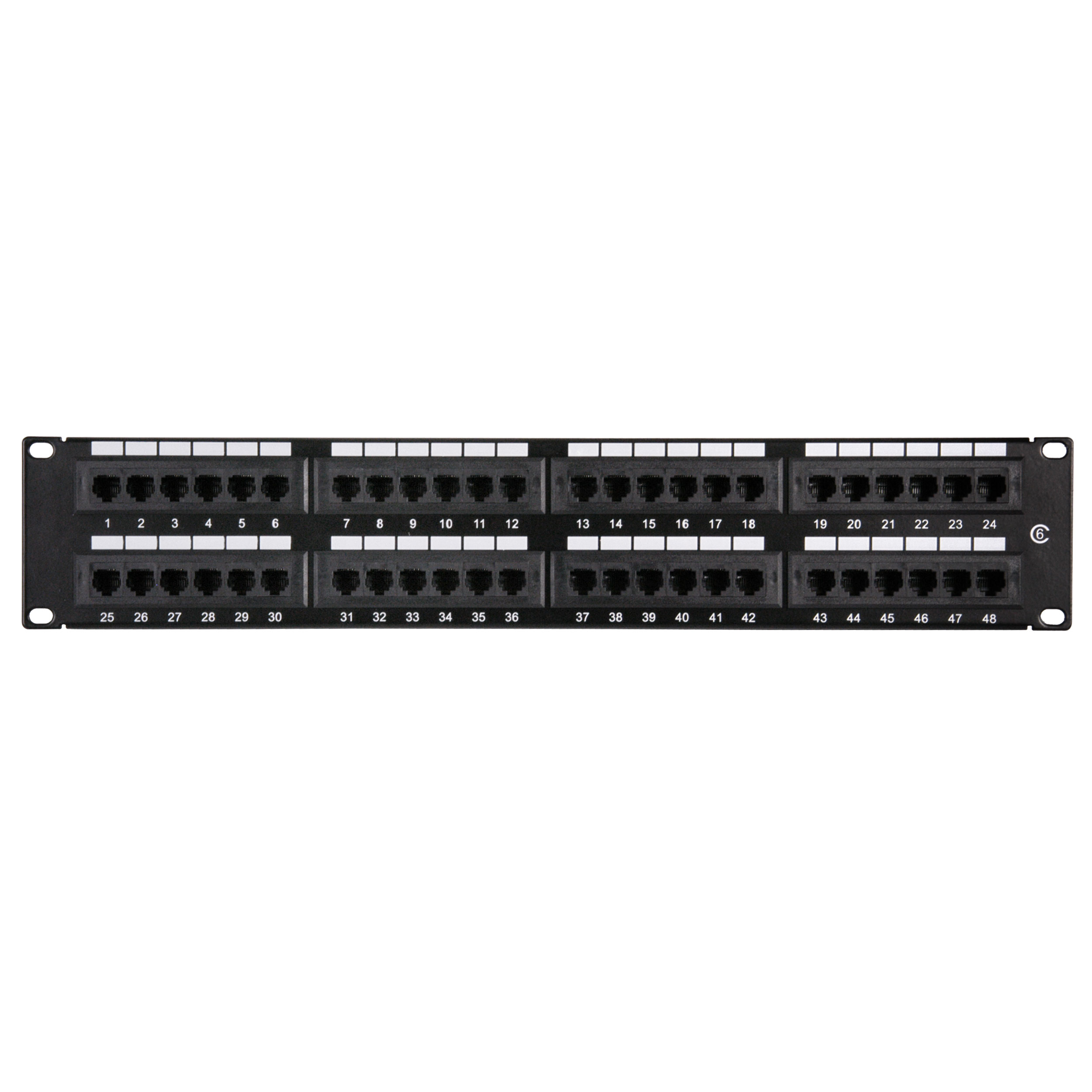 CAT6 48 port patch Panel for 19" rackmount LN42007 PPANC648US SCAN UK